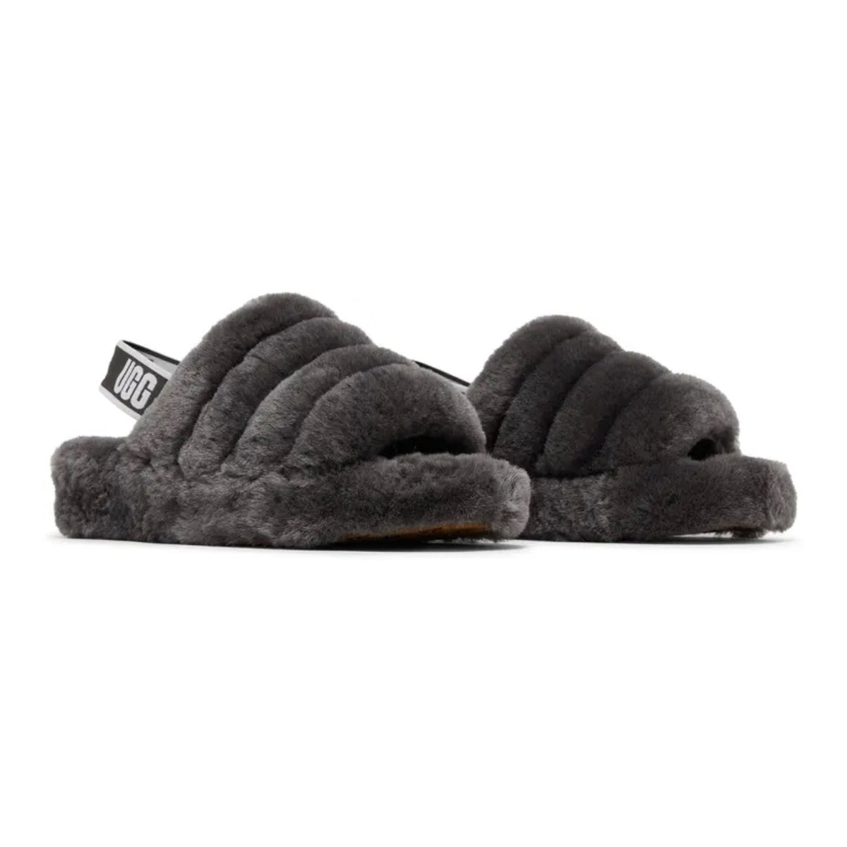 UGG Fluff Yeah Slide 'Charcoal'