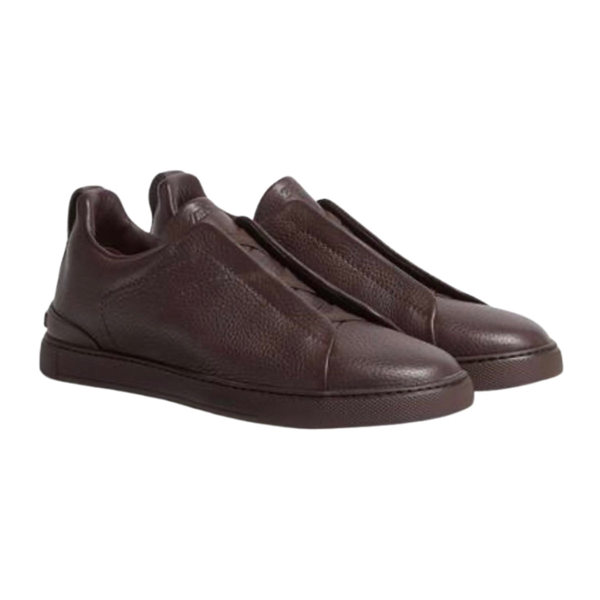 Zegna Triple Stitch™ Sneaker 'Dark Brown Deerskin'