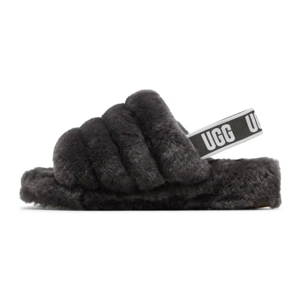 UGG Fluff Yeah Slide 'Charcoal'
