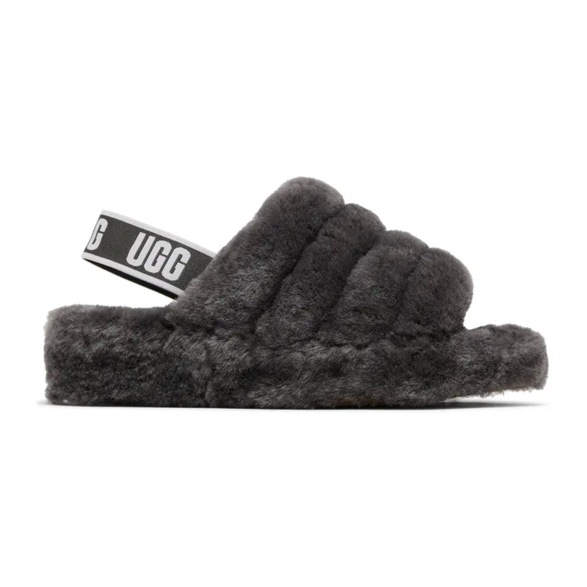 UGG Fluff Yeah Slide 'Charcoal'