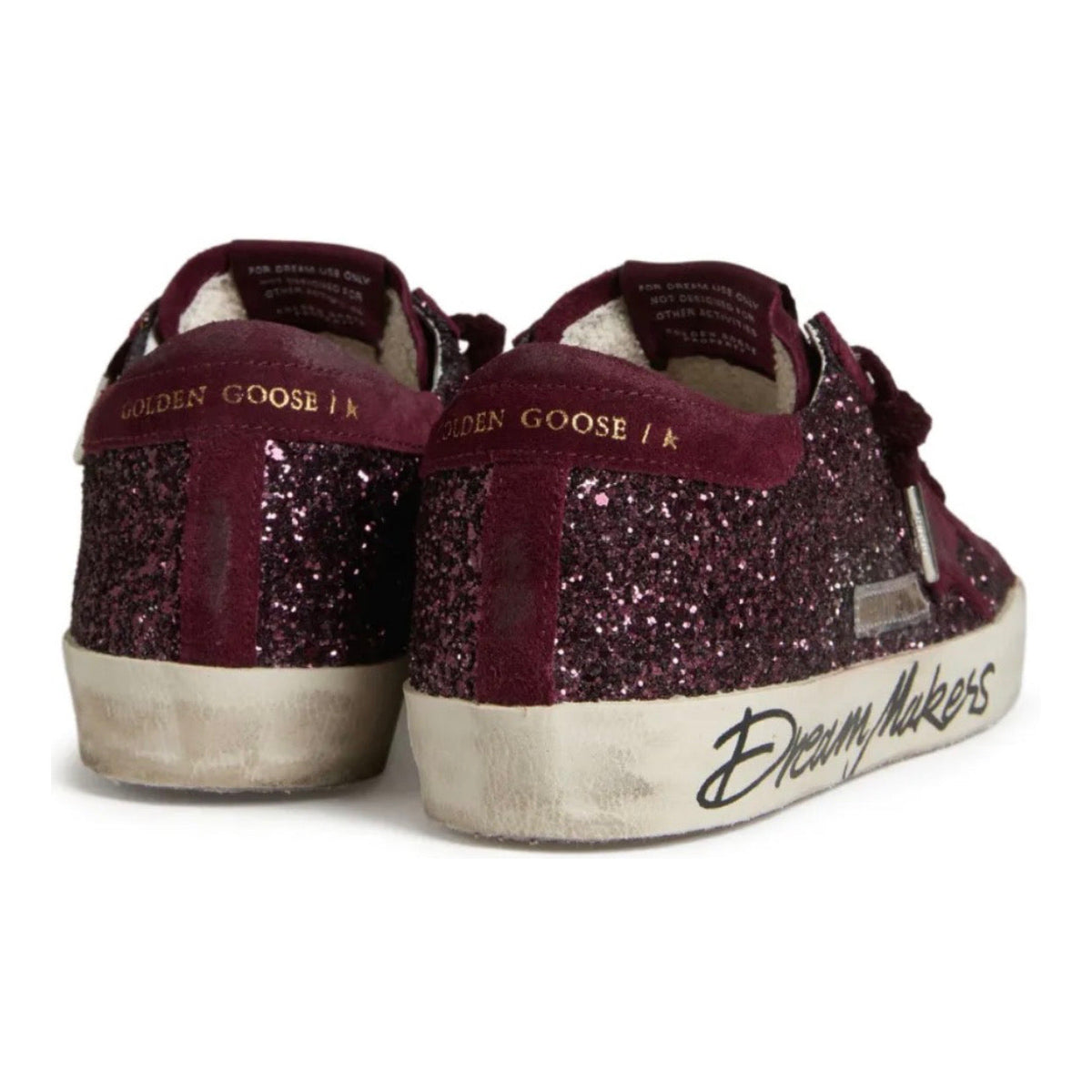Golden Goose Super-Star LTD 'Dark Red Glitter'