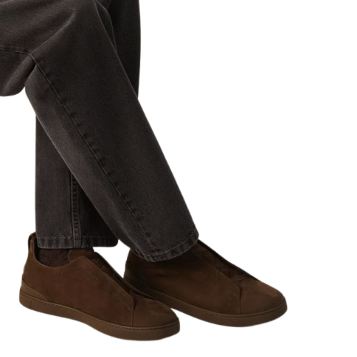 Zegna Triple Stitch™ Sneaker 'Dark Brown Suede'