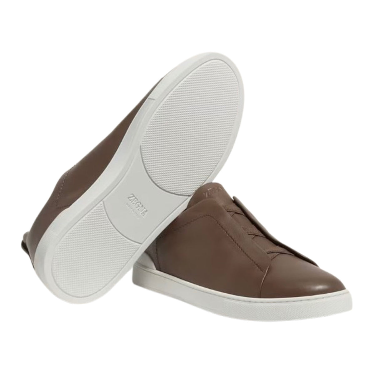 Zegna Triple Stitch™ Sneaker 'Taupe Brown Leather'