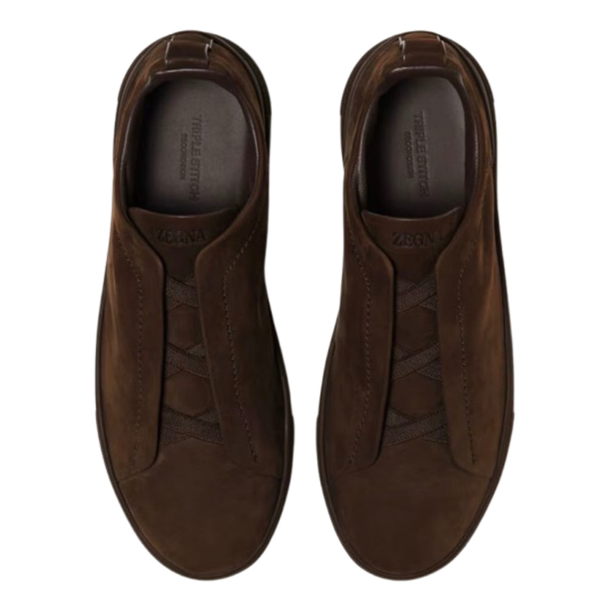 Zegna Triple Stitch™ Sneaker 'Dark Brown Suede'