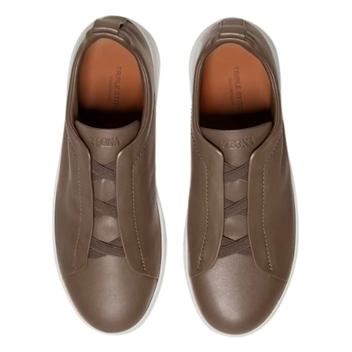 Zegna Triple Stitch™ Sneaker 'Taupe Brown Leather'