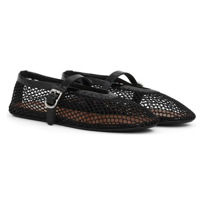 ALAÏA Mesh Ballet Flats 'Black'