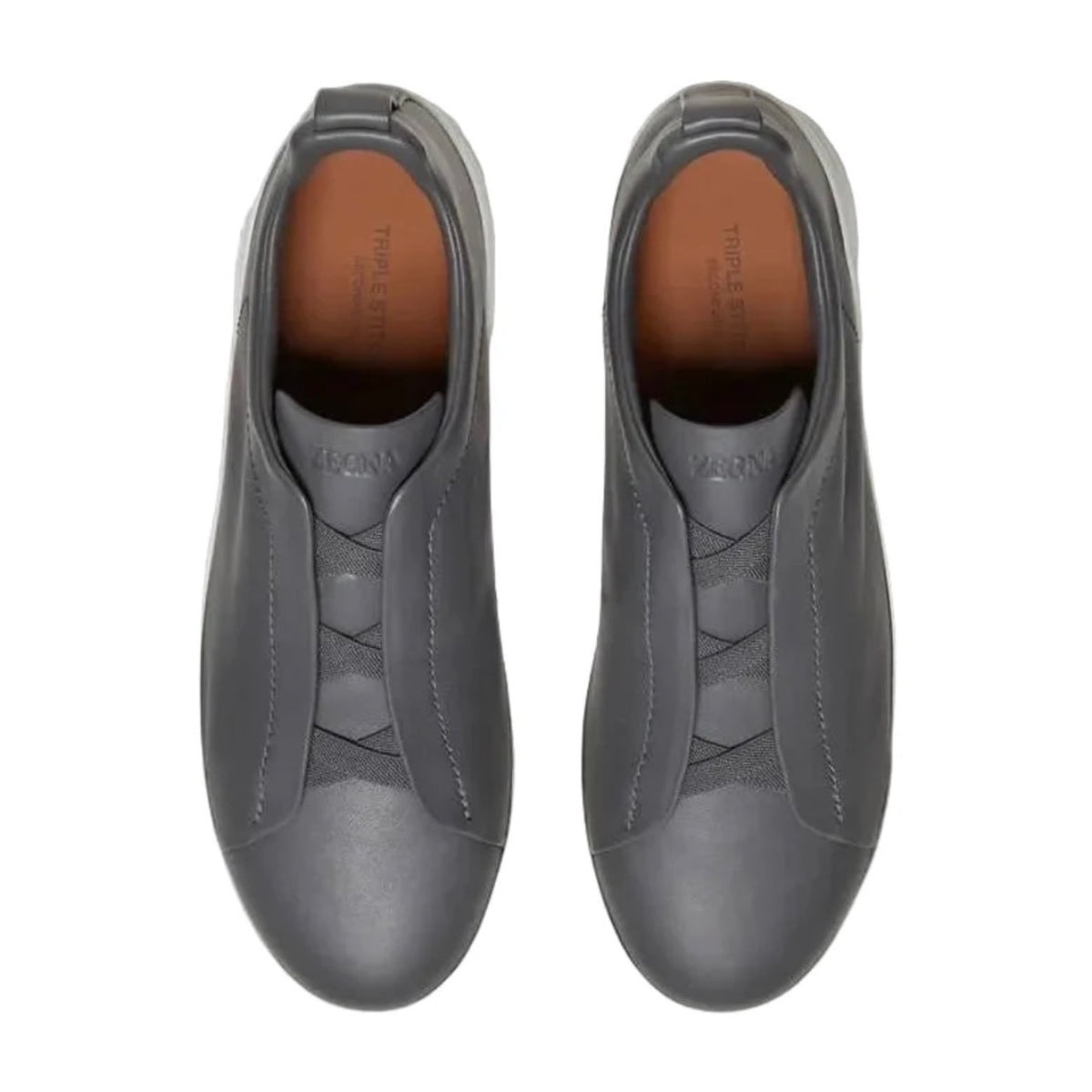 Zegna Triple Stitch™ SECONDSKIN Sneaker 'Dark Grey'