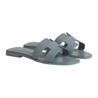 Hermes Oran Sandal Blue