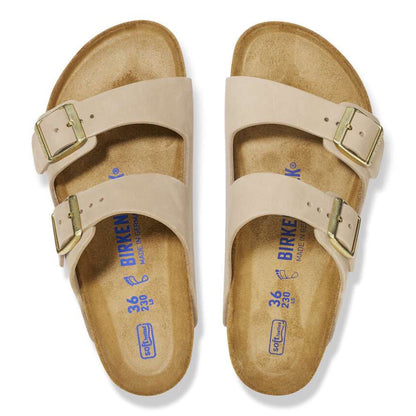 Birkenstock Arizona Soft Footbed Nubuck 'Sandcastle'