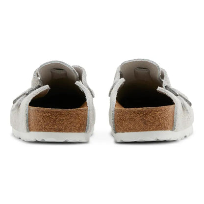 Stüssy x Birkenstock Boston Shaggy 'Bone'