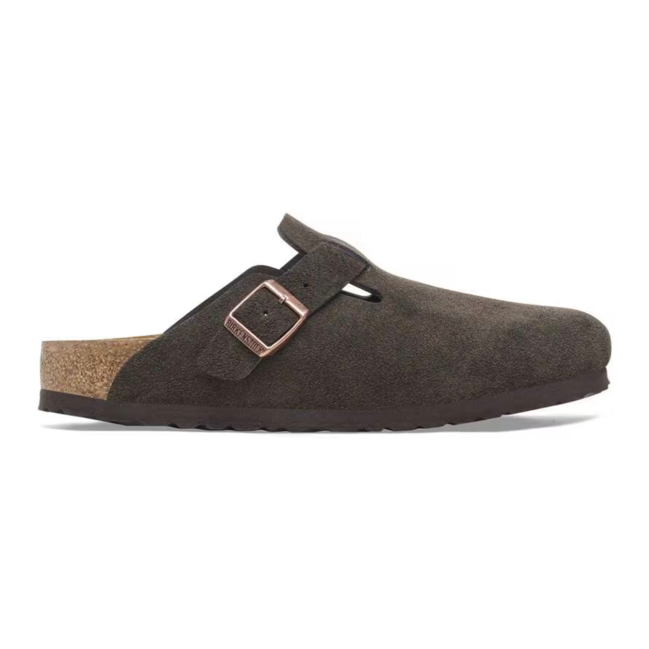 Birkenstock Boston Soft Footbed Suede Leather Mocca