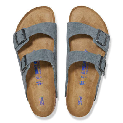 Birkenstock Arizona Soft Footbed Suede Leather Basalt Gray