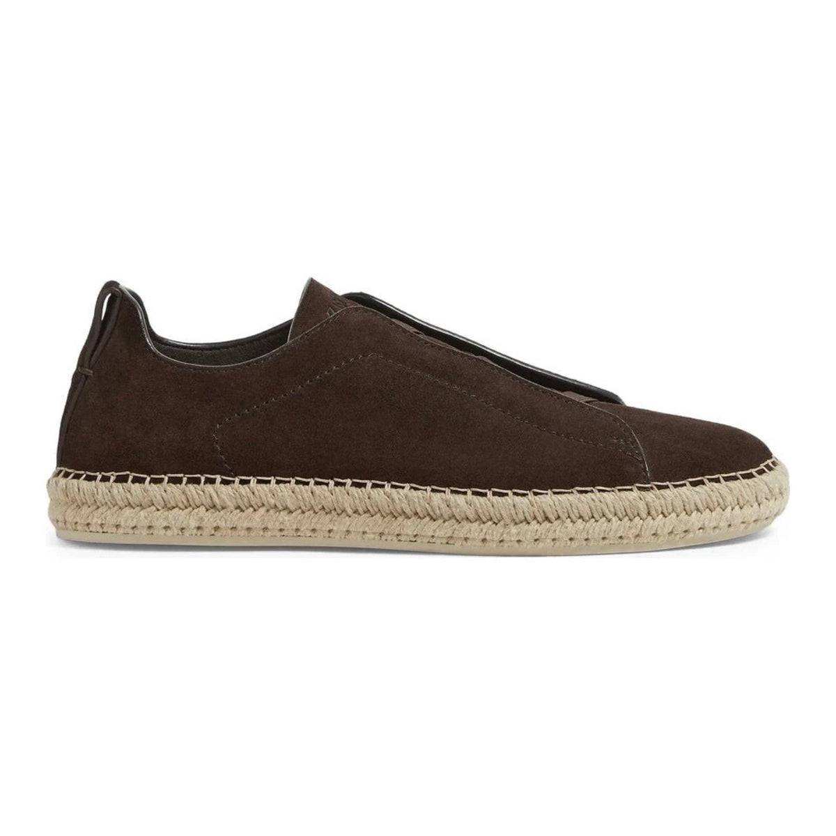 Zegna Triple Stitch™ Espadrille 'Dark Brown Beige'