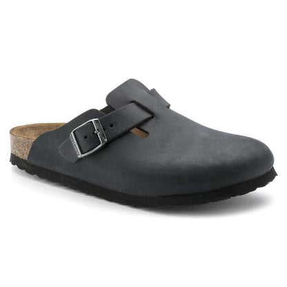 Birkenstock Boston Oiled Leather 'Black'
