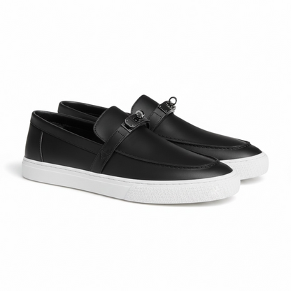 Hermes Sneakers slip-on Game - Blanc Black