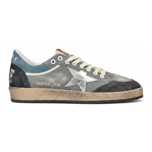 Golden Goose  Ball Star LTD in dark blue leather with beige suede star