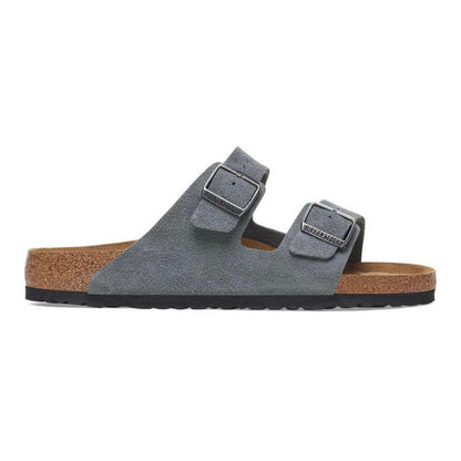 Birkenstock Arizona Soft Footbed Suede Leather Basalt Gray