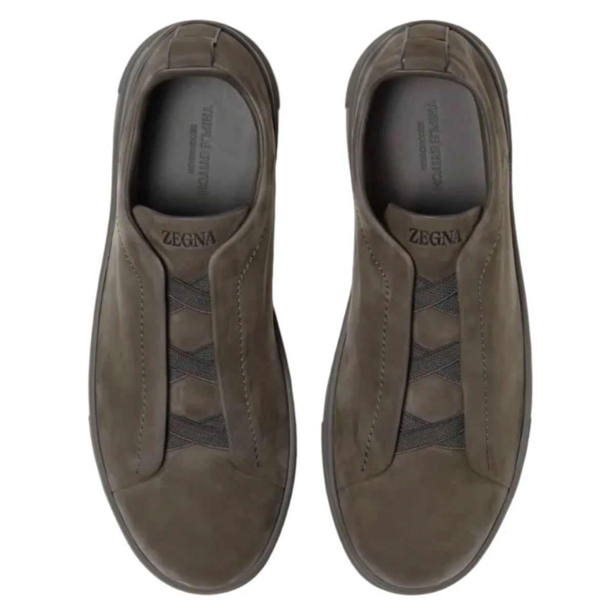 Zegna Triple Stitch™ SECONDSKIN Sneaker 'Dark Taupe'