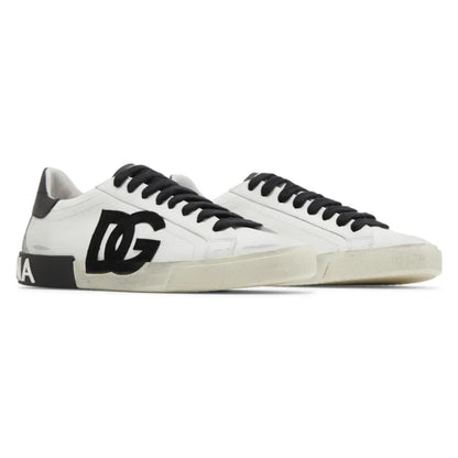 Dolce & Gabbana Portofino Vintage 'DG Logo Print - White Black'