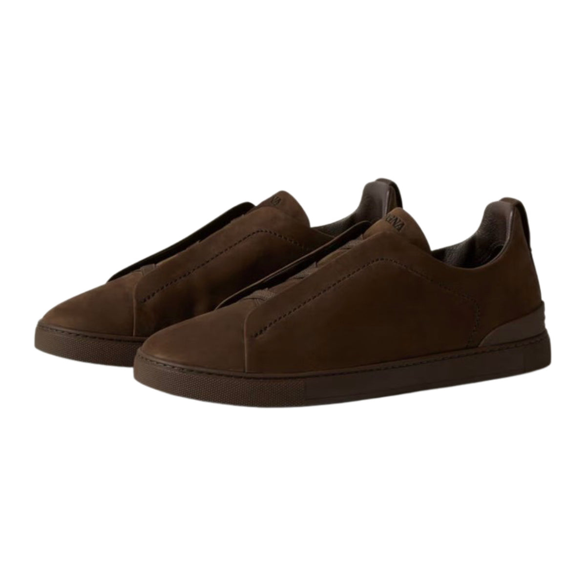 Zegna Triple Stitch™ Sneaker 'Dark Brown Suede'