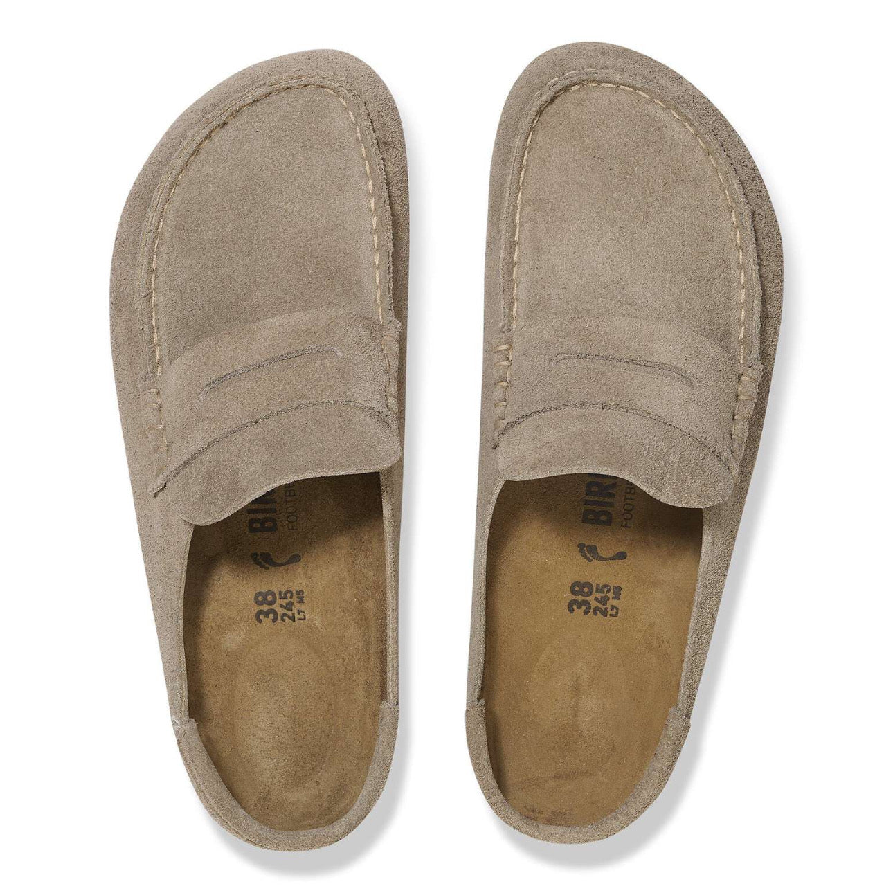 Birkenstock Naples Wrapped Suede Leather Taupe