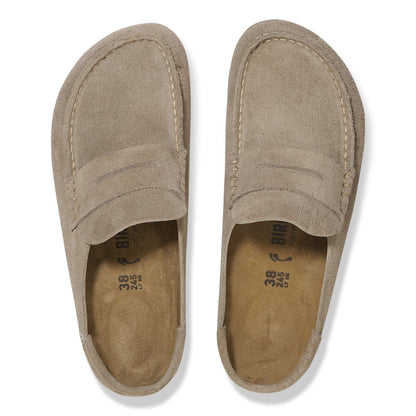 Birkenstock Naples Wrapped Suede Leather Taupe