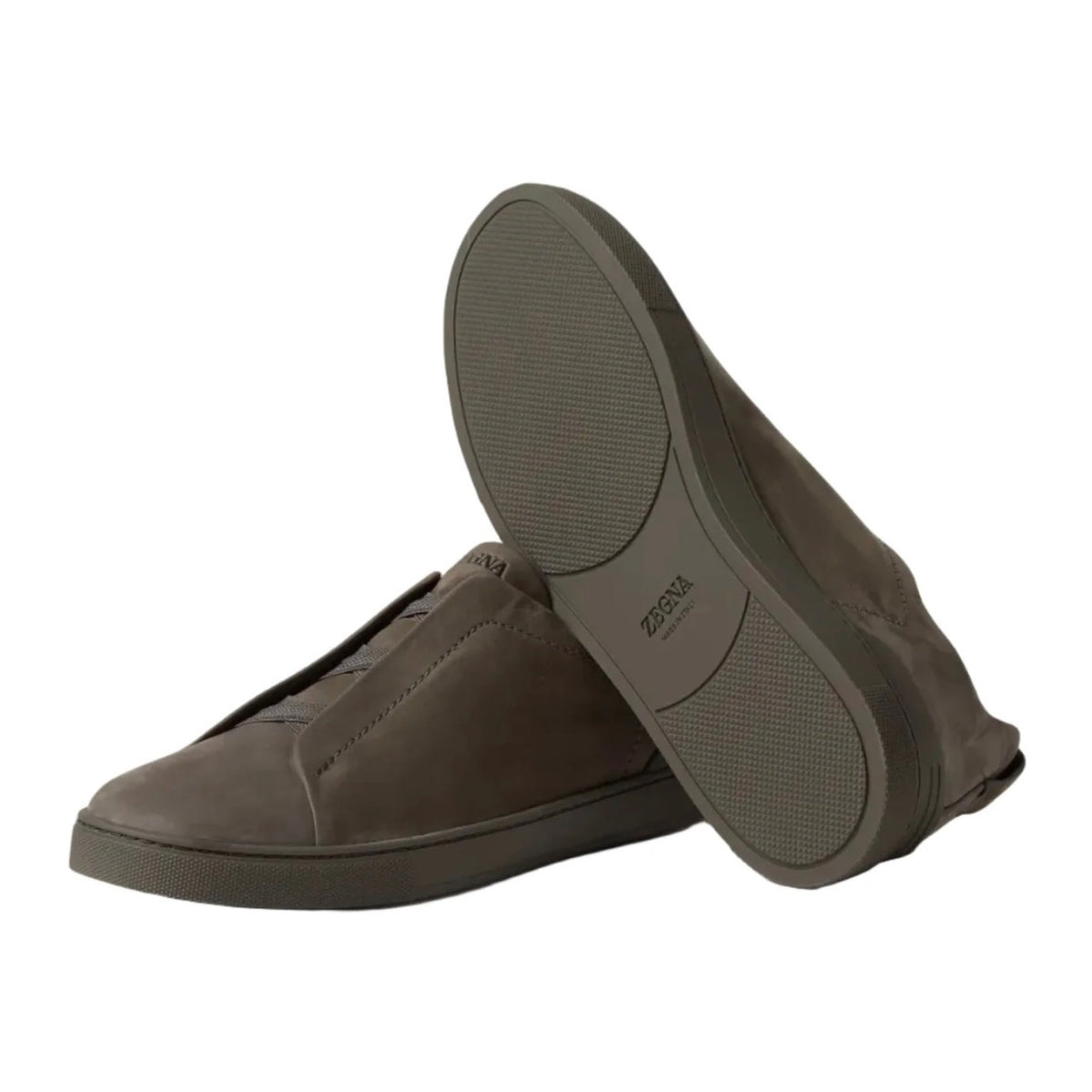 Zegna Triple Stitch™ SECONDSKIN Sneaker 'Dark Taupe'