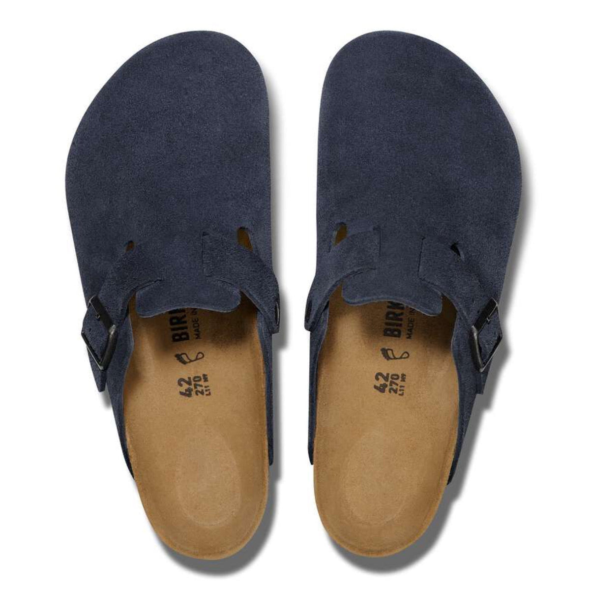 Birkenstock Boston Soft Footbed Suede 'New Navy'