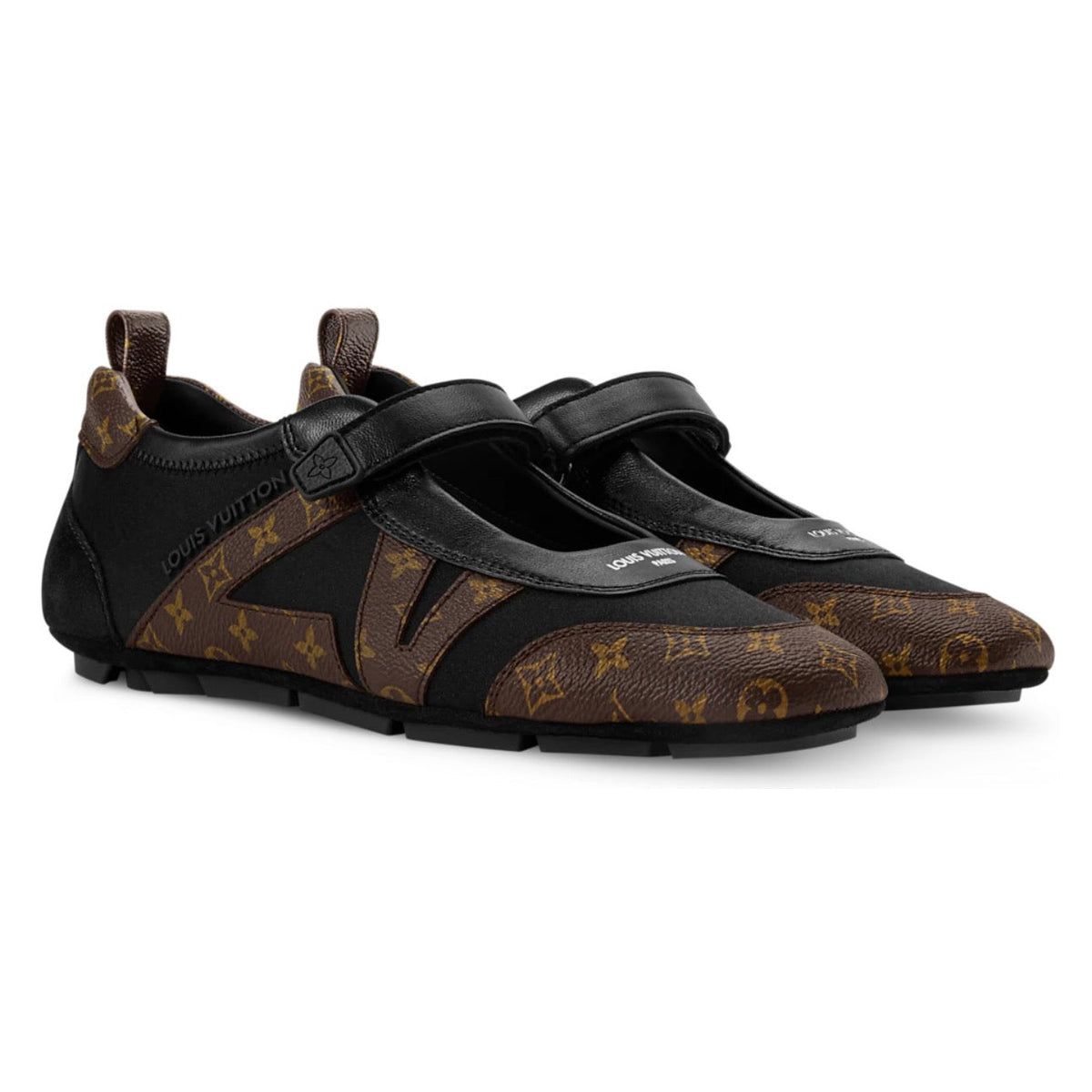 Louis Vuitton LV Sneakerina Mary Jane 'Black / Monogram'