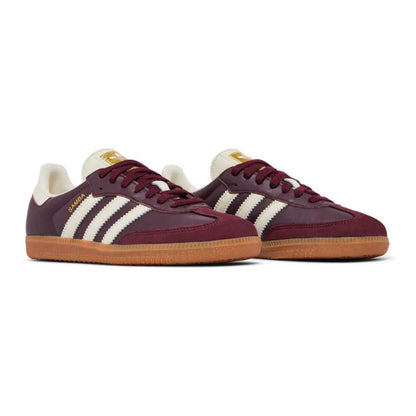 Adidas Samba OG Maroon – Gold Metallic
