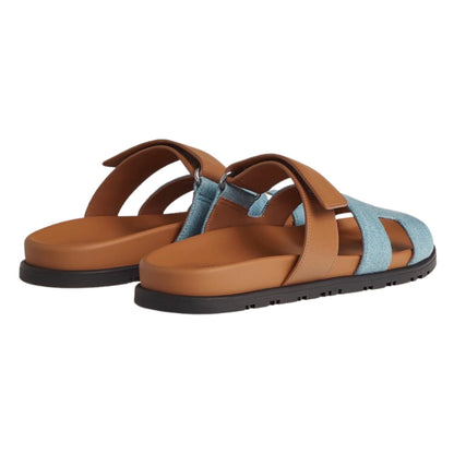 Hermès Chypre Calfskin 'Bleu Clair / Naturel'