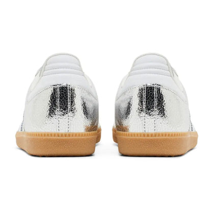 Adidas Samba OG Silver Metallic Cracked Leather