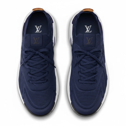 Louis Vuitton Tatic Knit Sneaker Navy Blue