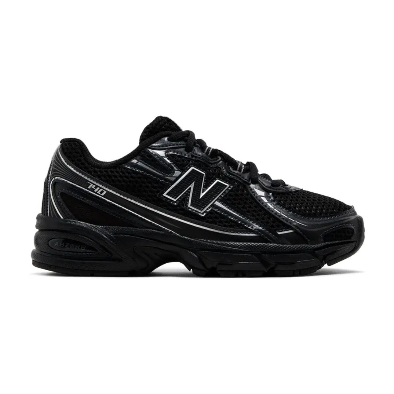New Balance 740 Big Kid 'Black Silver Metallic'