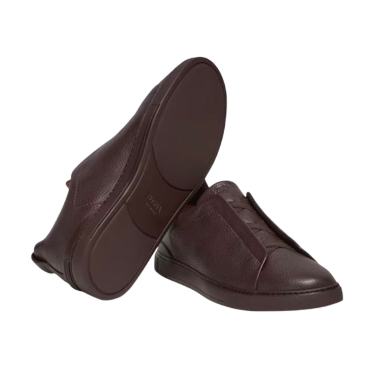 Zegna Triple Stitch™ Sneaker 'Dark Brown Deerskin'