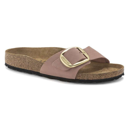 Birkenstock Madrid Big Buckle Natural Leather Nubuck Old Rose