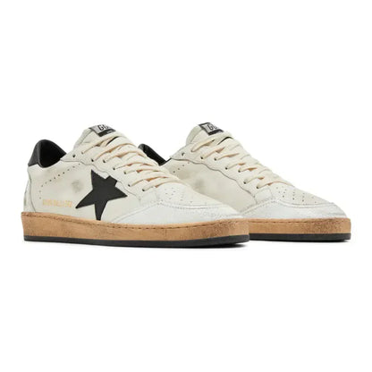 Golden Goose Men's Ball Star in white nappa with black star