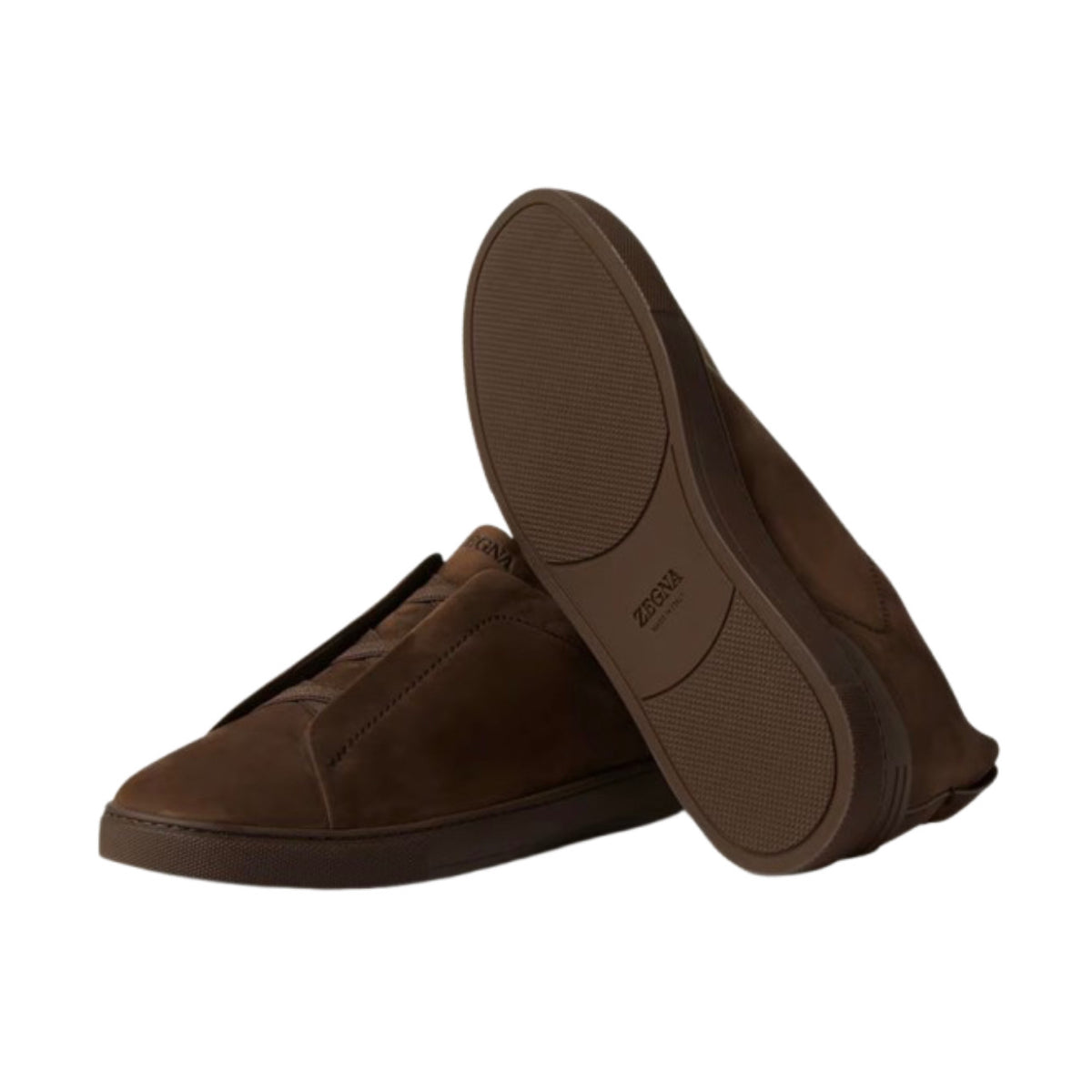 Zegna Triple Stitch™ Sneaker 'Dark Brown Suede'
