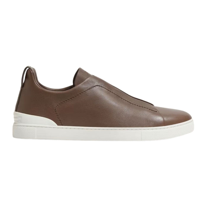 Zegna Triple Stitch™ Sneaker 'Taupe Brown Leather'