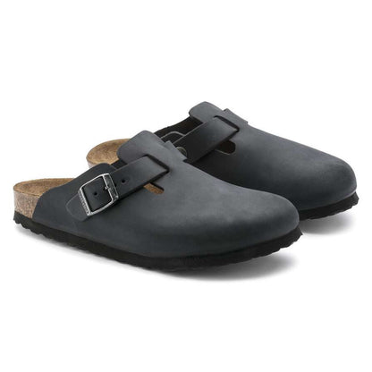Birkenstock Boston Oiled Leather 'Black'
