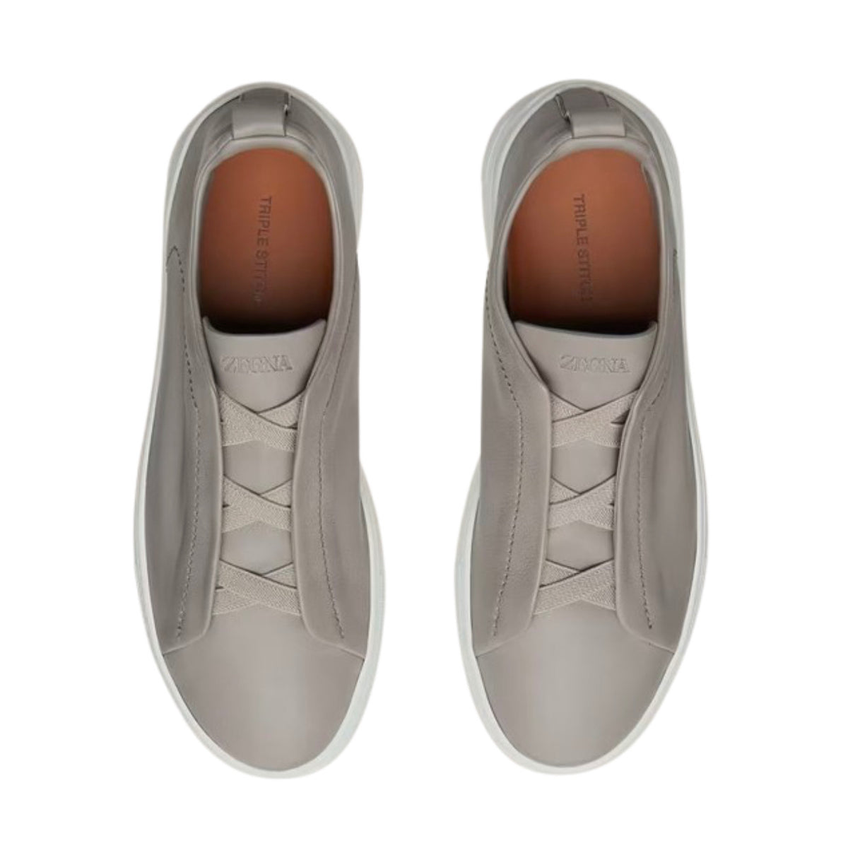 Zegna Triple Stitch™ Sneaker 'Light Grey Leather'