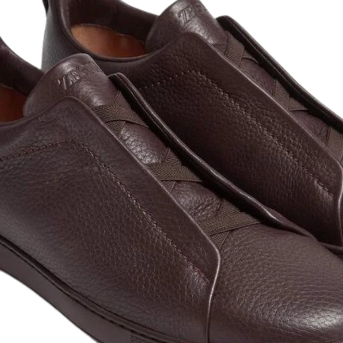Zegna Triple Stitch™ Sneaker 'Dark Brown Deerskin'