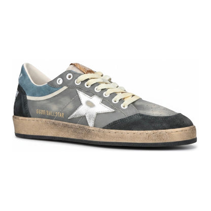 Golden Goose  Ball Star LTD in dark blue leather with beige suede star