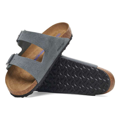 Birkenstock Arizona Soft Footbed Suede Leather Basalt Gray