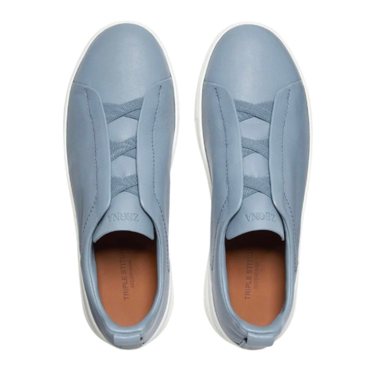 Zegna Triple Stitch™ SECONDSKIN Sneaker 'Light Blue'